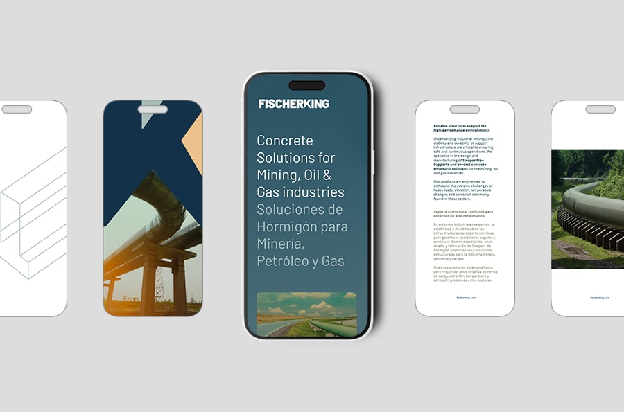 A render of three white cylindrical columns, against a warm creme background